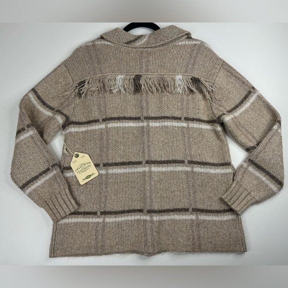 NWT Telluride Long Sleeve Fringe Shacket Cardigan Sweater Womens Size Medium - Picture 2 of 11